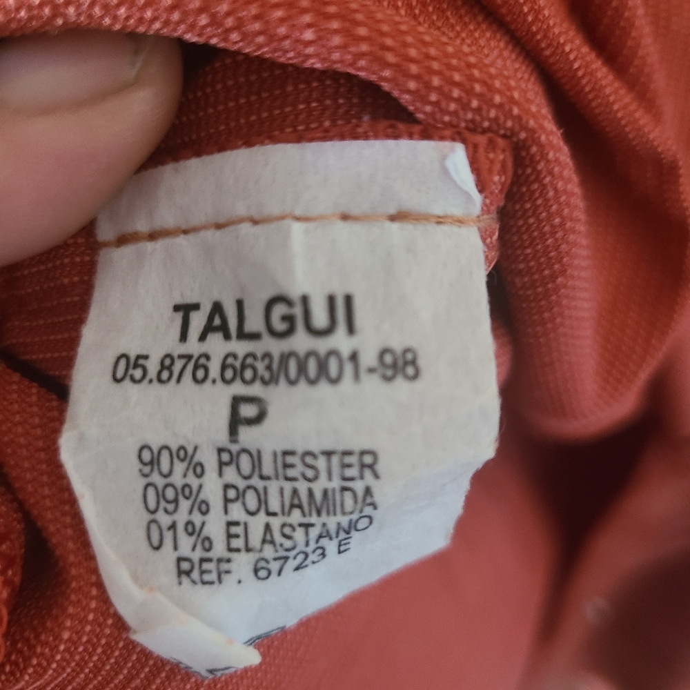Talgui Rust Corduroy Button Up Dress Pockets - image 3